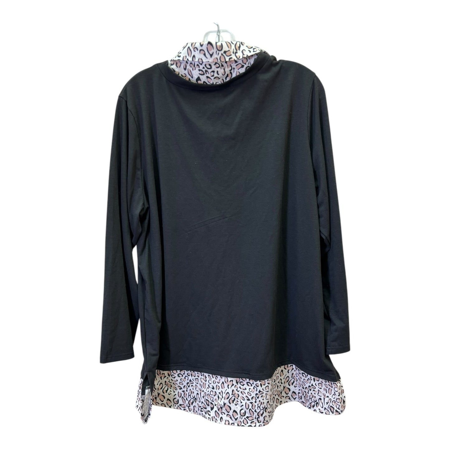 Top Ls Basic By Cme In Animal Print, Size:2X