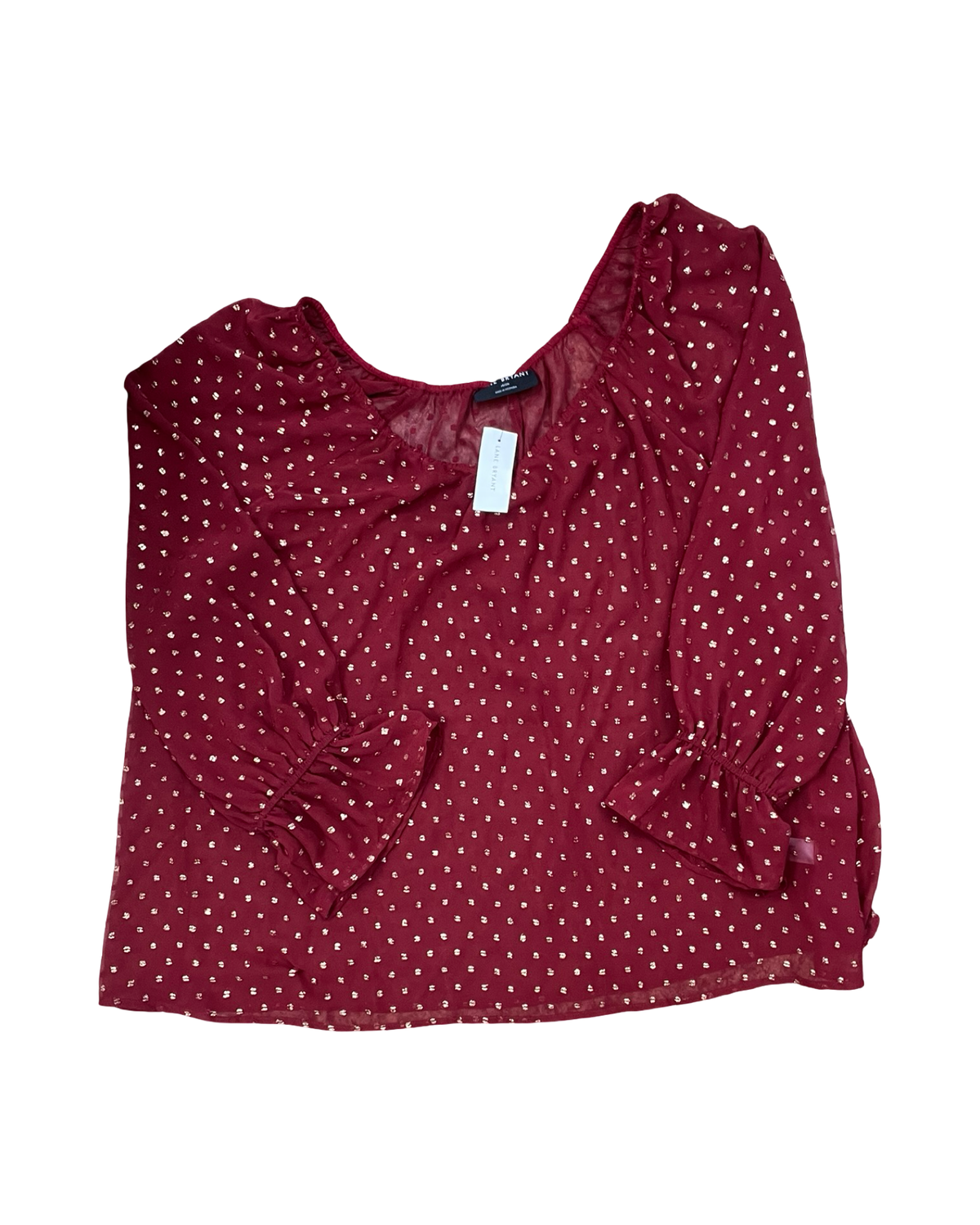 Top Ls By Lane Bryant In Red, Size:1X