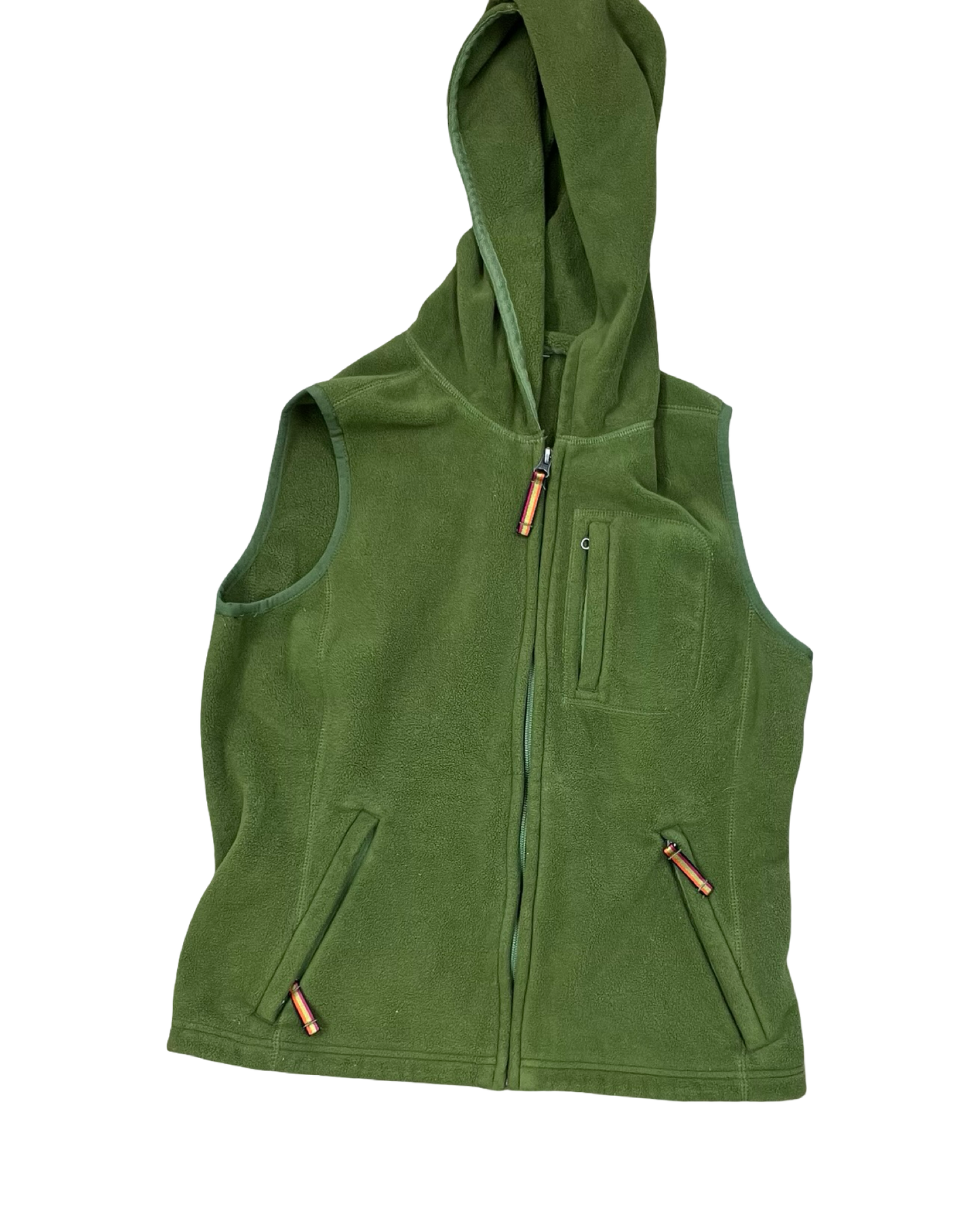 Vest Fleece By Eddie Bauer In Green, Size:M