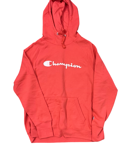 Sweatshirt Hoodie By Champion In Orange, Size:M