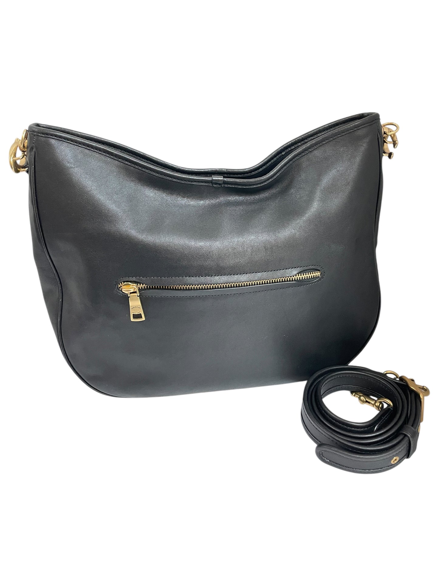 Handbag Designer By Coach In Black, Size:Large