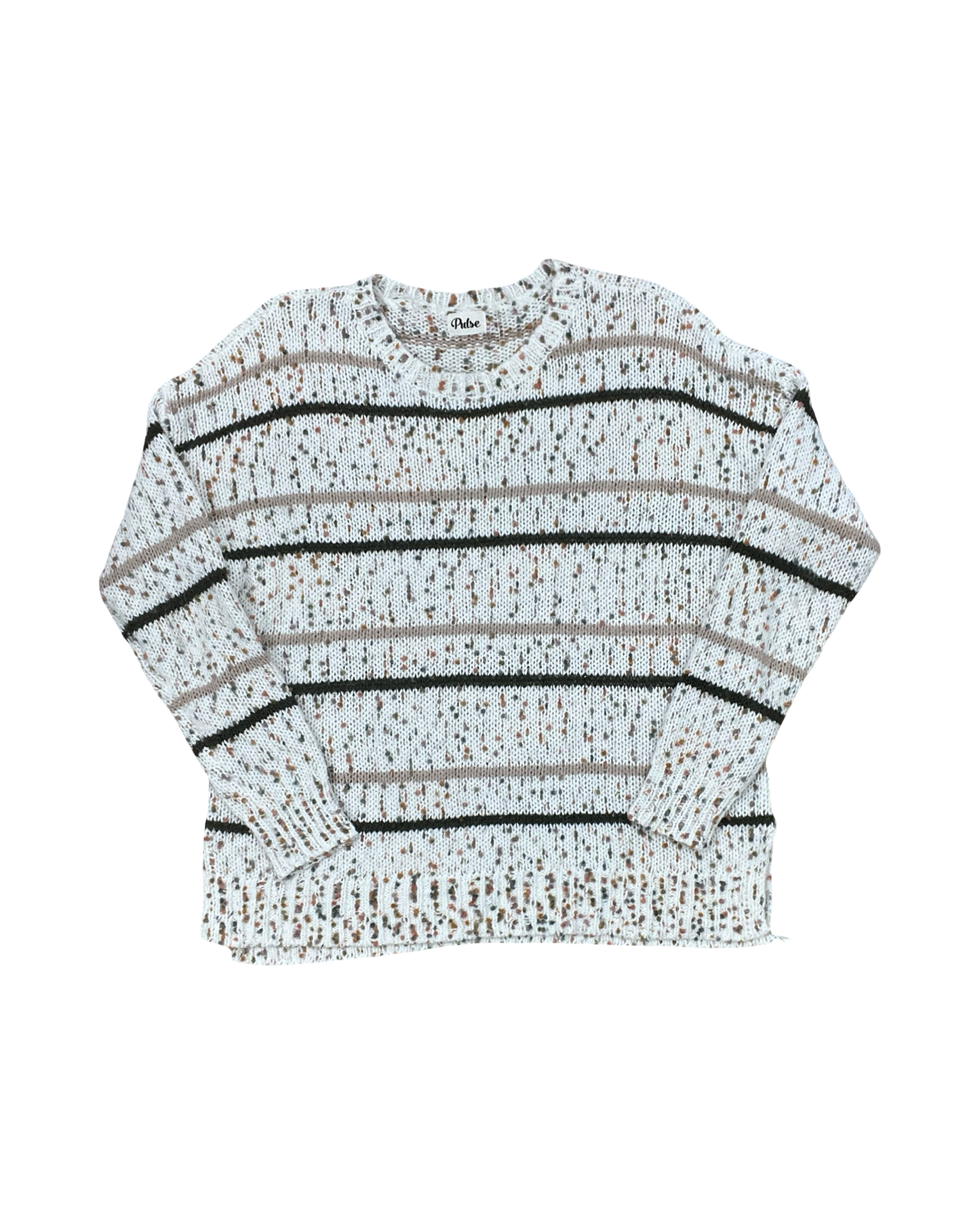 Sweater By Pulse In White, Size:M