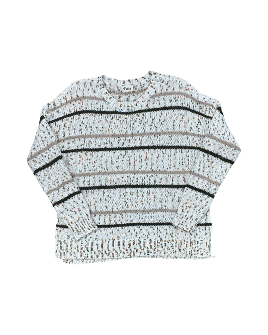 Sweater By Pulse In White, Size:M