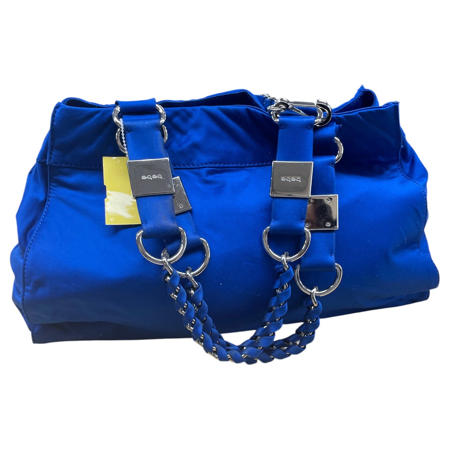 Handbag By Bebe In Blue & Silver, Size:Large