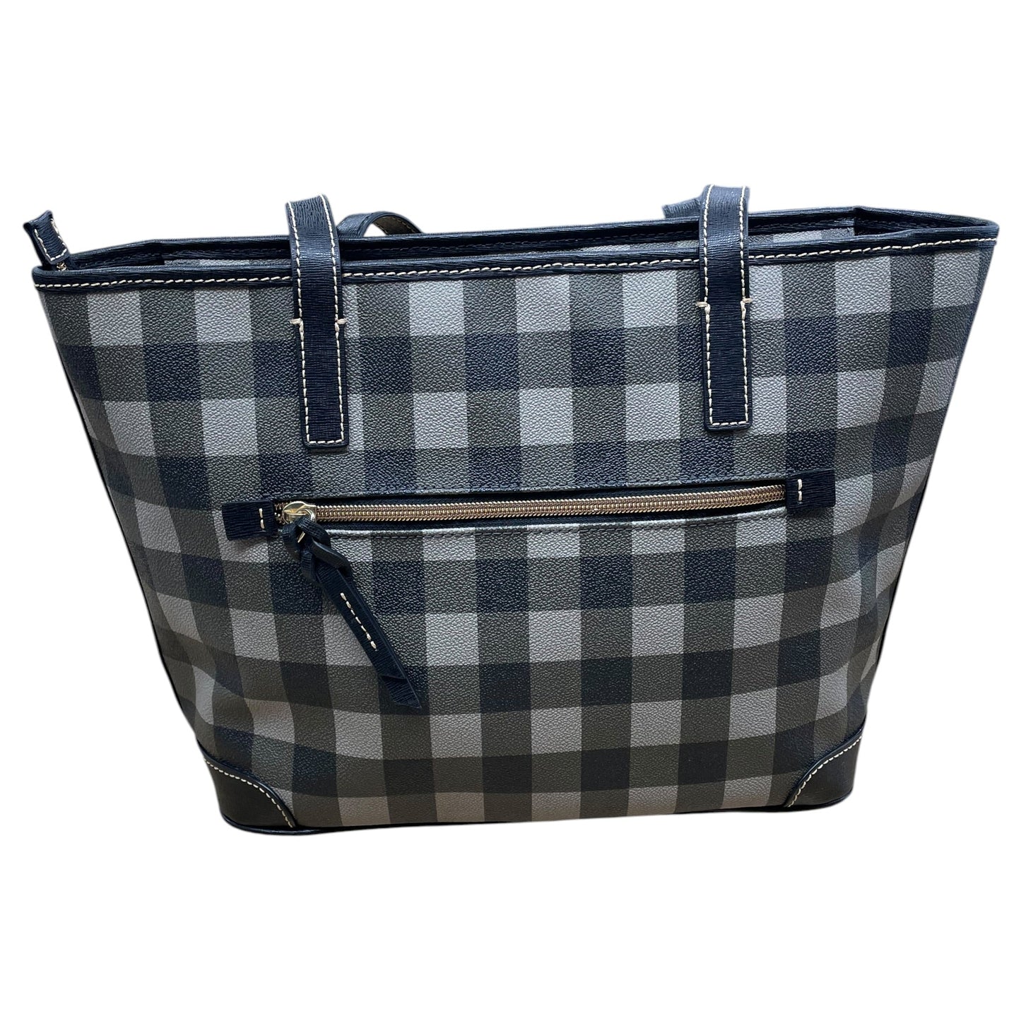 Handbag Designer By Dooney And Bourke In Black & Green, Size:Medium
