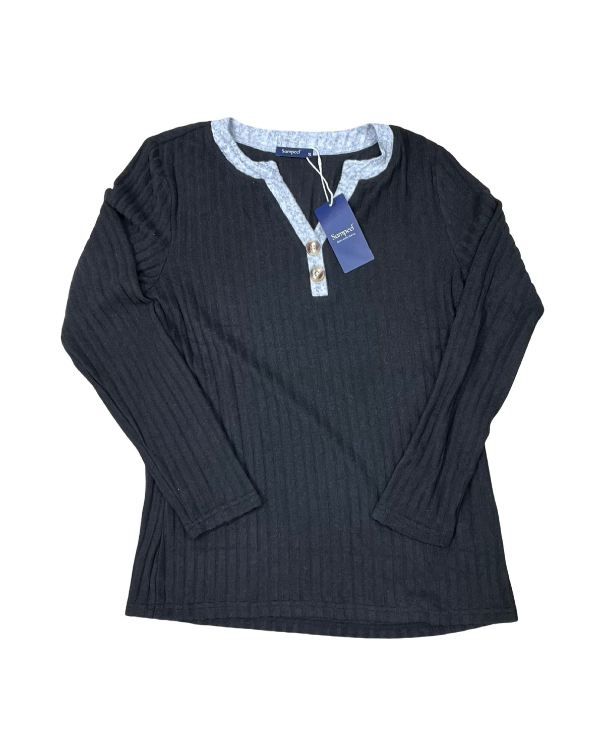 Top Ls By Sampeel In Black, Size:S