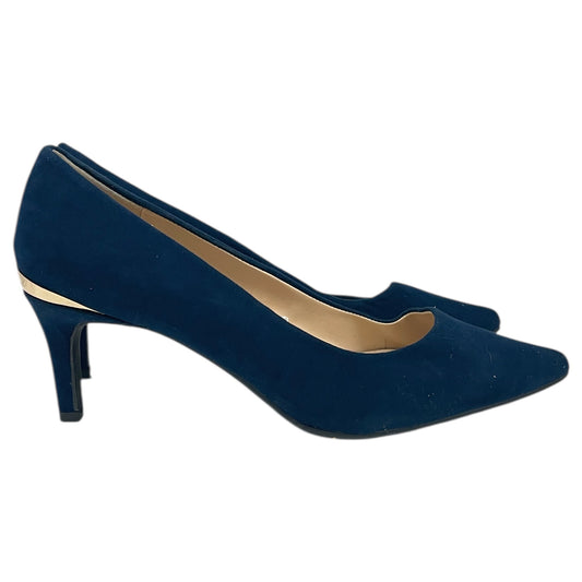 Shoes Heels Kitten By Liz Claiborne In Blue, Size:9