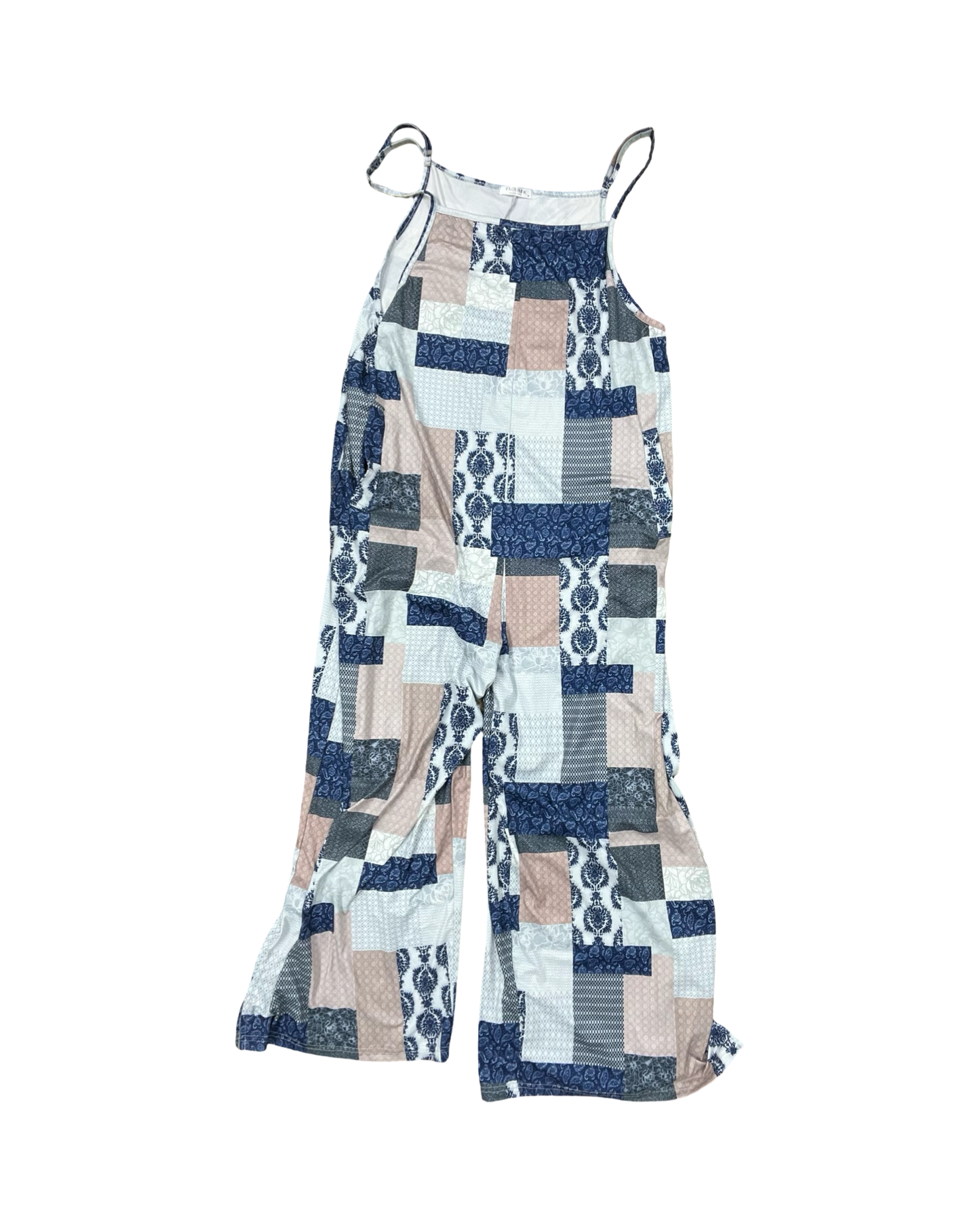 Jumpsuit By Ekouaer In Blue & White, Size:M