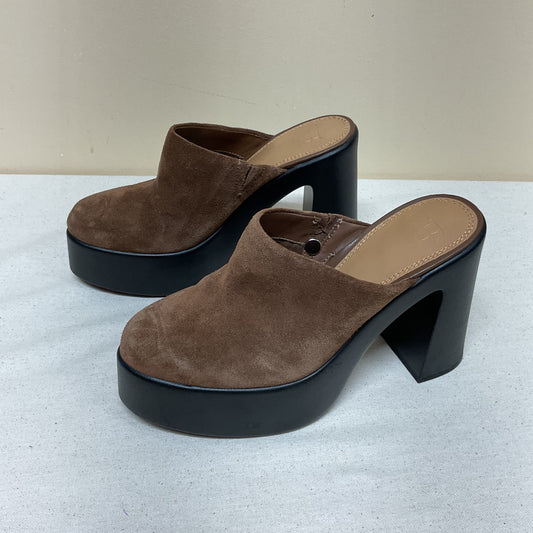 Shoes Heels Block By Gianni Bini In Brown, Size:7.5