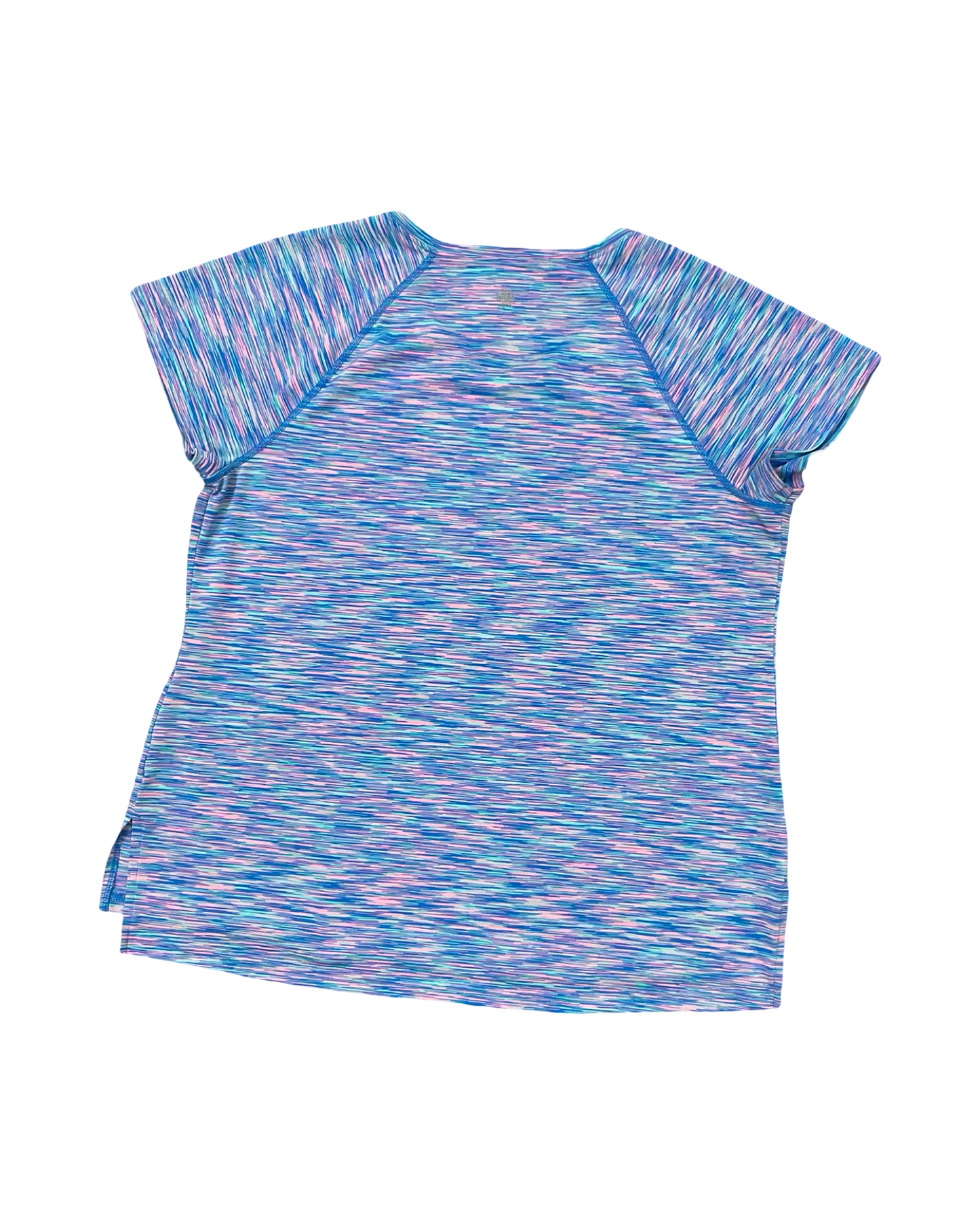 Athletic Top Ss By Tek Gear In Blue & Pink, Size:Xl