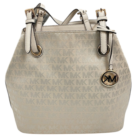 Handbag Designer By Michael Kors In Cream, Size:Large