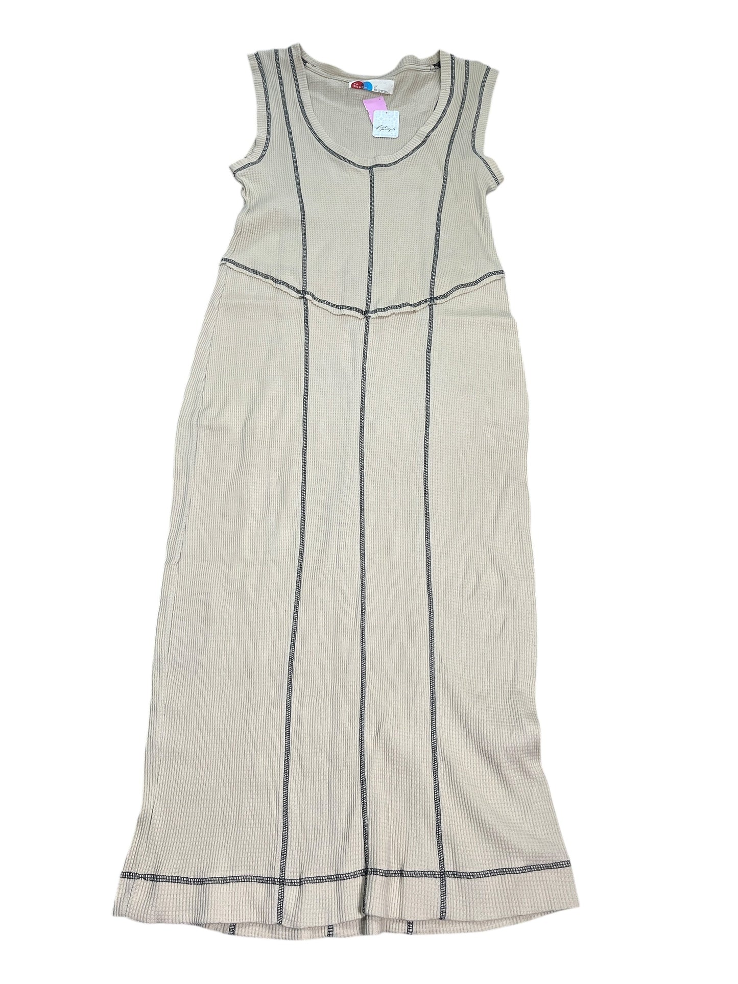 Dress Casual Maxi By Free People In Tan, Size:L