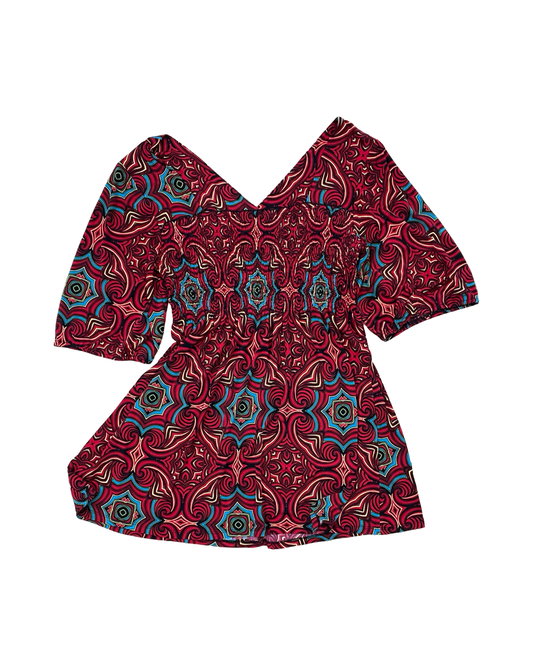 Top Ss By Bisou Bisou In Red, Size:L