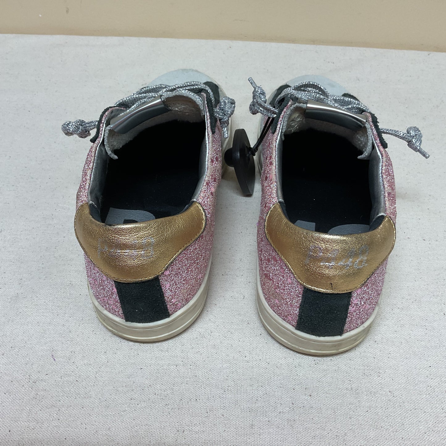 Shoes Sneakers By P448 In Pink & Silver, Size:39