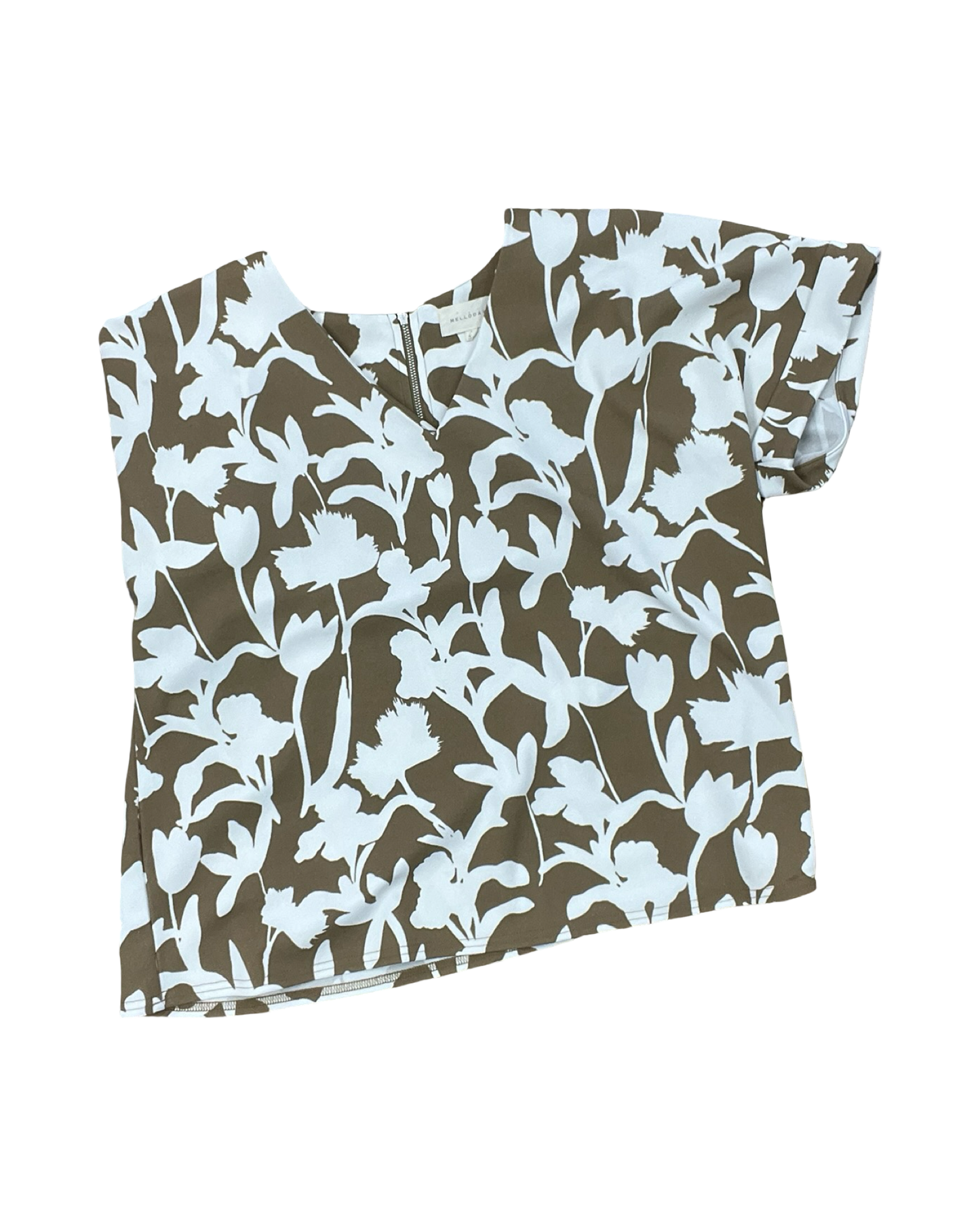 Top Ss By Melloday In Brown & White, Size:L