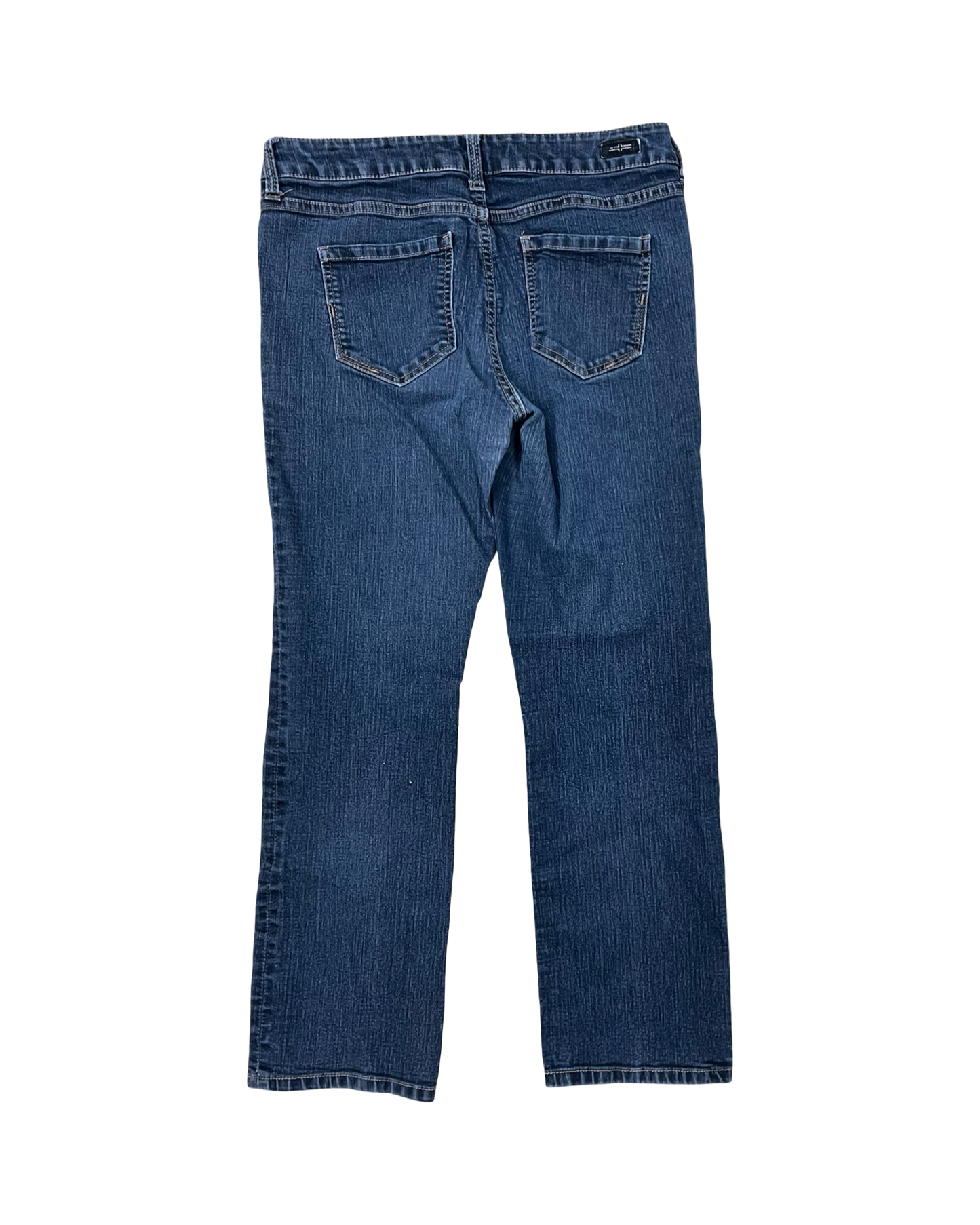 Jeans Straight By Liverpool In Blue Denim, Size:10