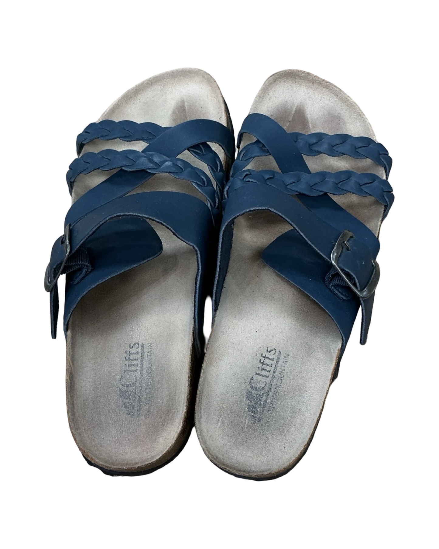 Sandals Flats By White Mountain In Blue, Size:9
