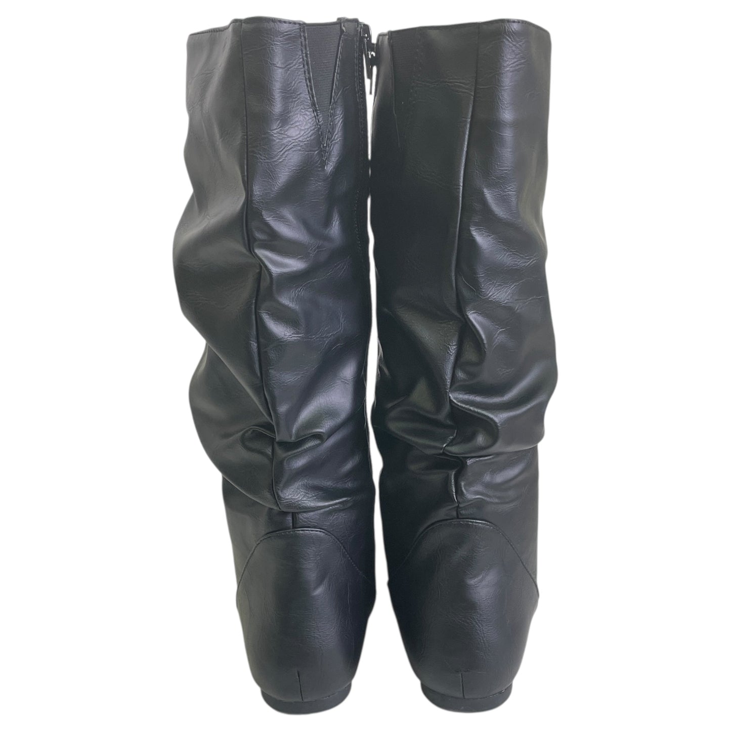 Boots Knee Flats By Cme In Black, Size:10