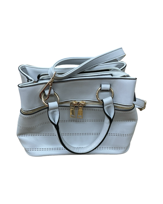 Handbag By Clothes Mentor In Grey, Size:Small