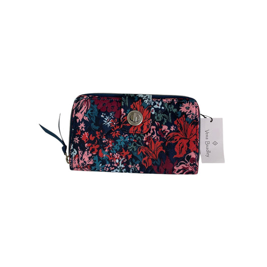 Wallet By Vera Bradley In Blue & Red, Size:Large