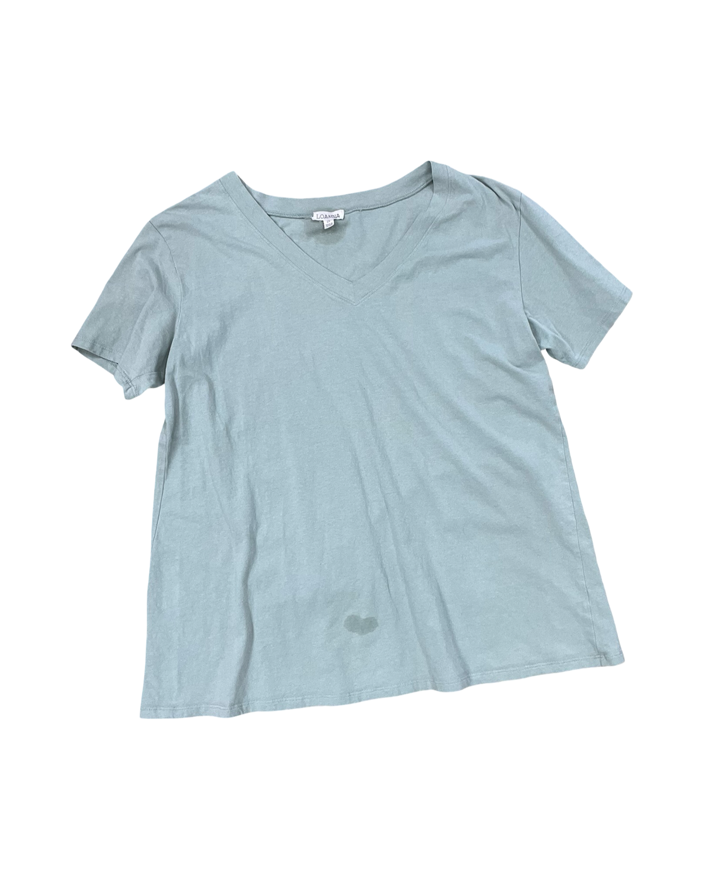 Top Ss Basic By Clothes Mentor In Green, Size:2X