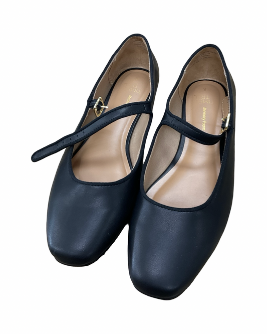 Shoes Flats By Time And Tru In Black, Size:8
