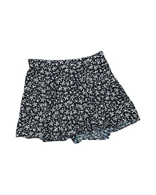 Skort By Zara In Black & Cream, Size:Xl