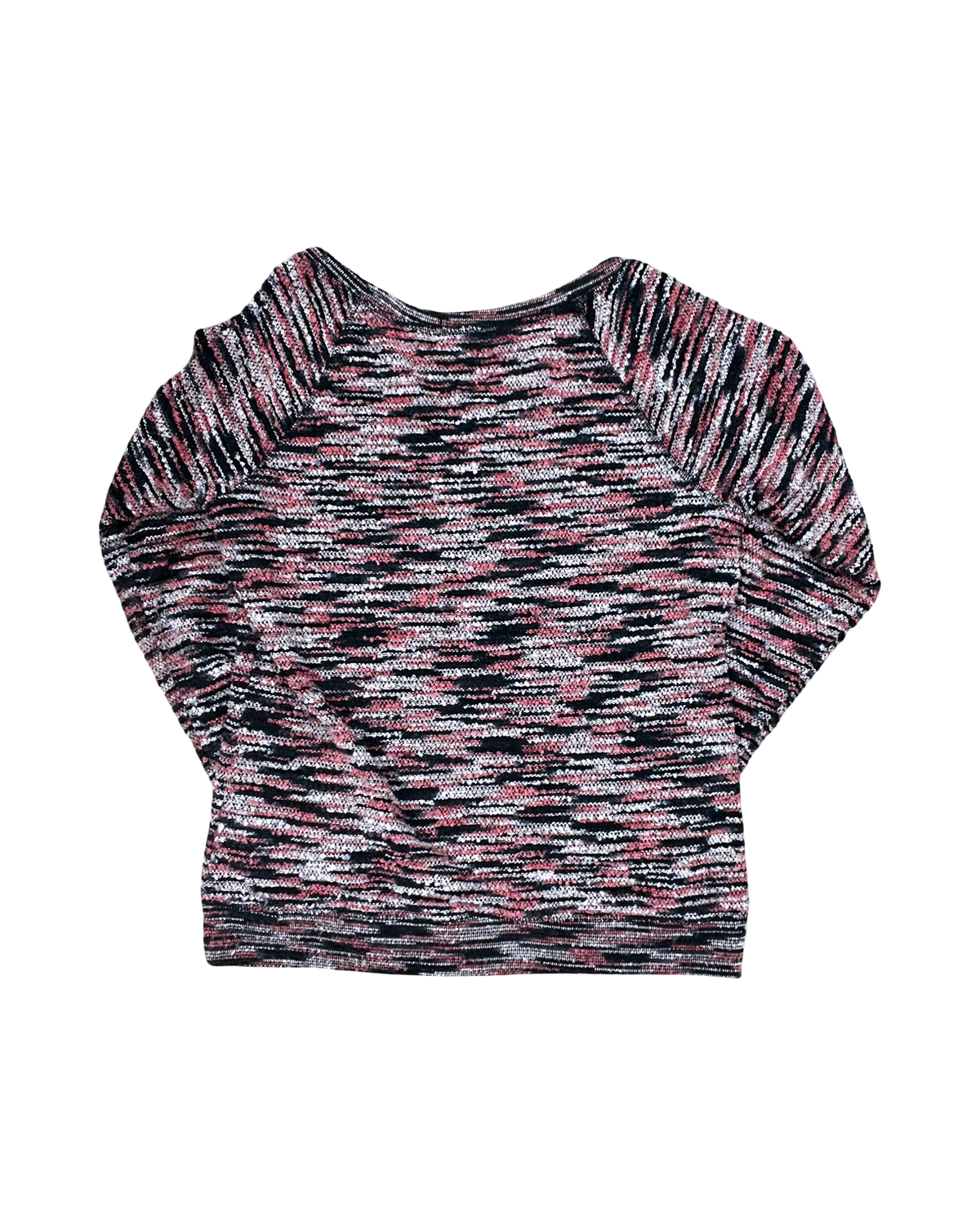 Sweater By Maurices In Black & Pink, Size:L