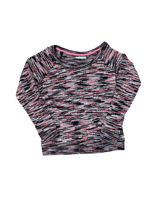 Sweater By Maurices In Black & Pink, Size:L