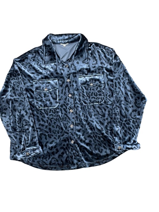 Blouse Ls By Jodifl In Animal Print, Size:L