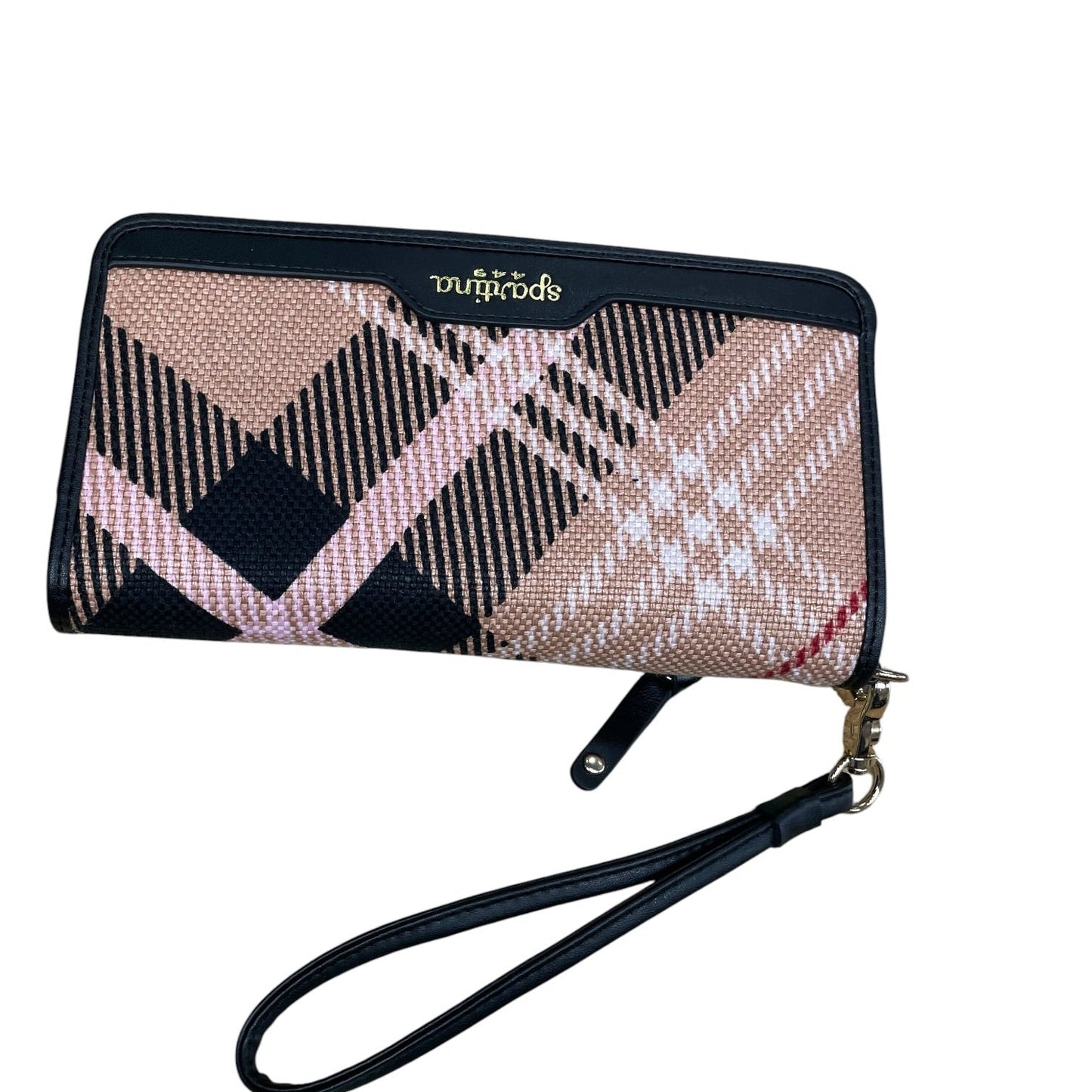 Wristlet By Spartina In Black & Pink, Size:Medium