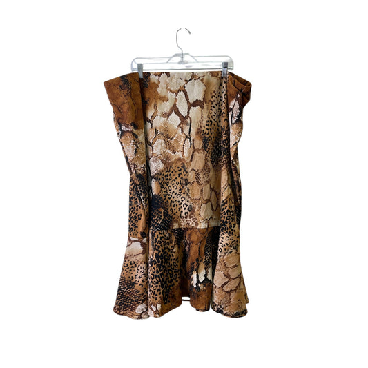 Skirt Maxi By Ashley Stewart In Animal Print, Size:26