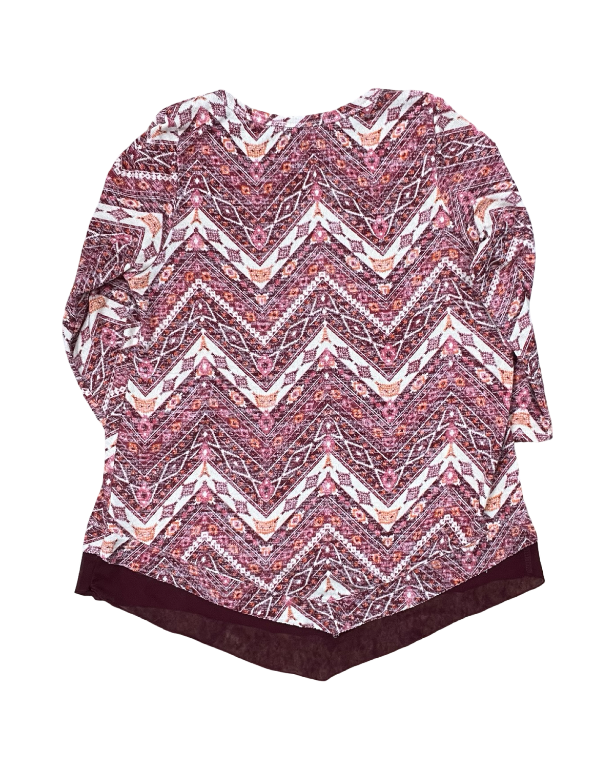 Top Ls By Absolutely Famous In Maroon, Size:L