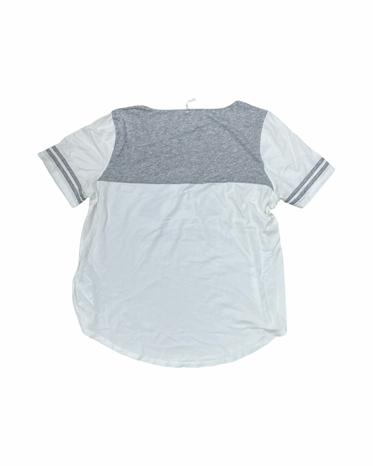 Athletic Top Ss By Under Armour In Grey & White, Size:L