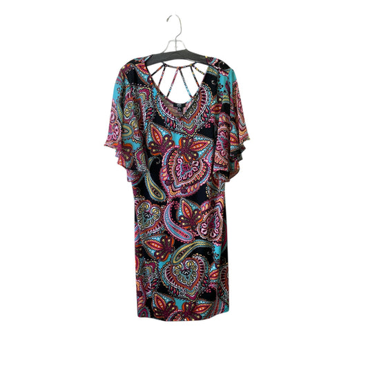 Dress Casual Short By Msk In Paisley Print, Size:1X