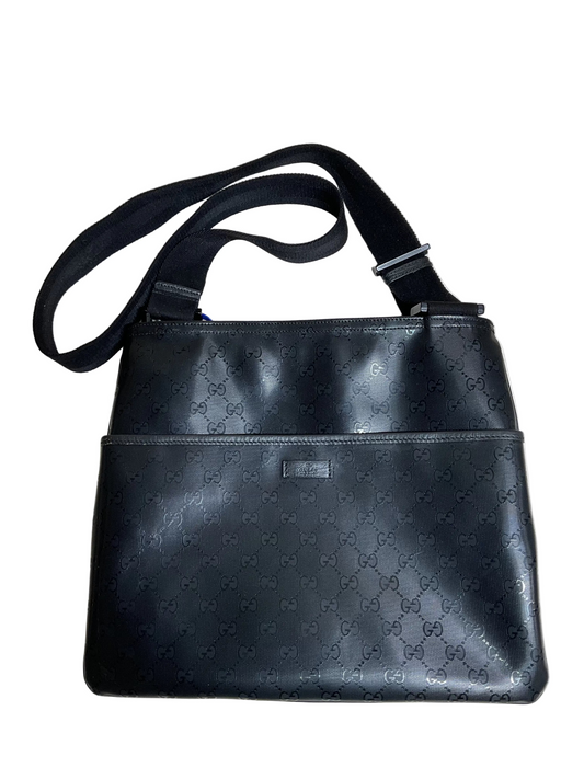 Crossbody Luxury Designer By Gucci In Black, Size:Medium