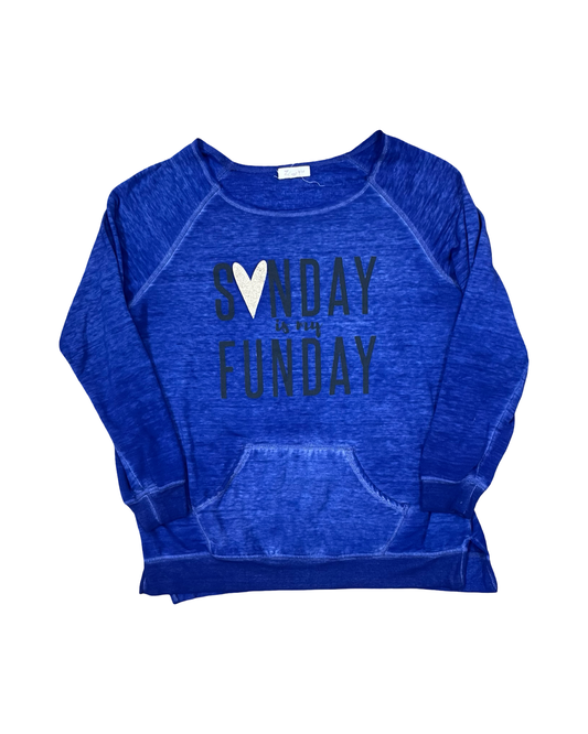 Sweatshirt Crewneck By Zobha In Blue, Size:Xl