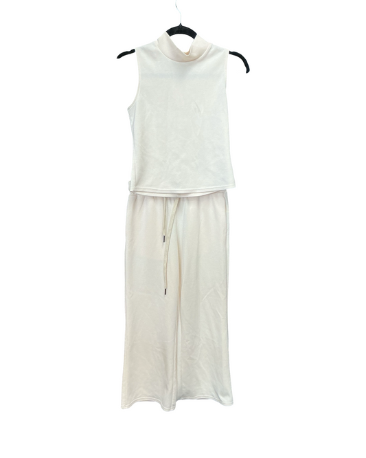 Lounge Set Pants By Clothes Mentor In Cream, Size:S