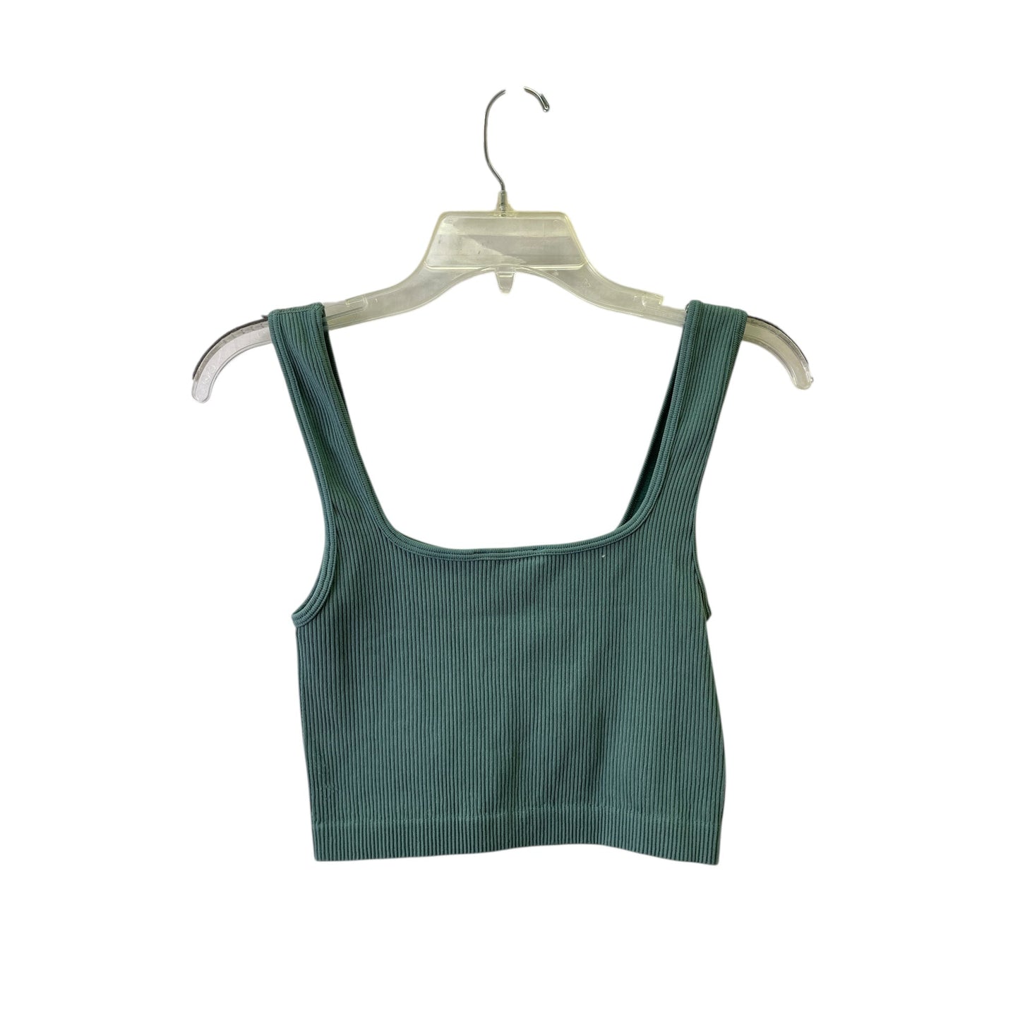 Athletic Bra By Zara In Green, Size:M