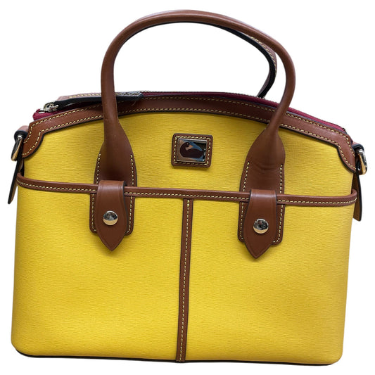 Handbag Designer By Dooney And Bourke In Yellow, Size:Medium
