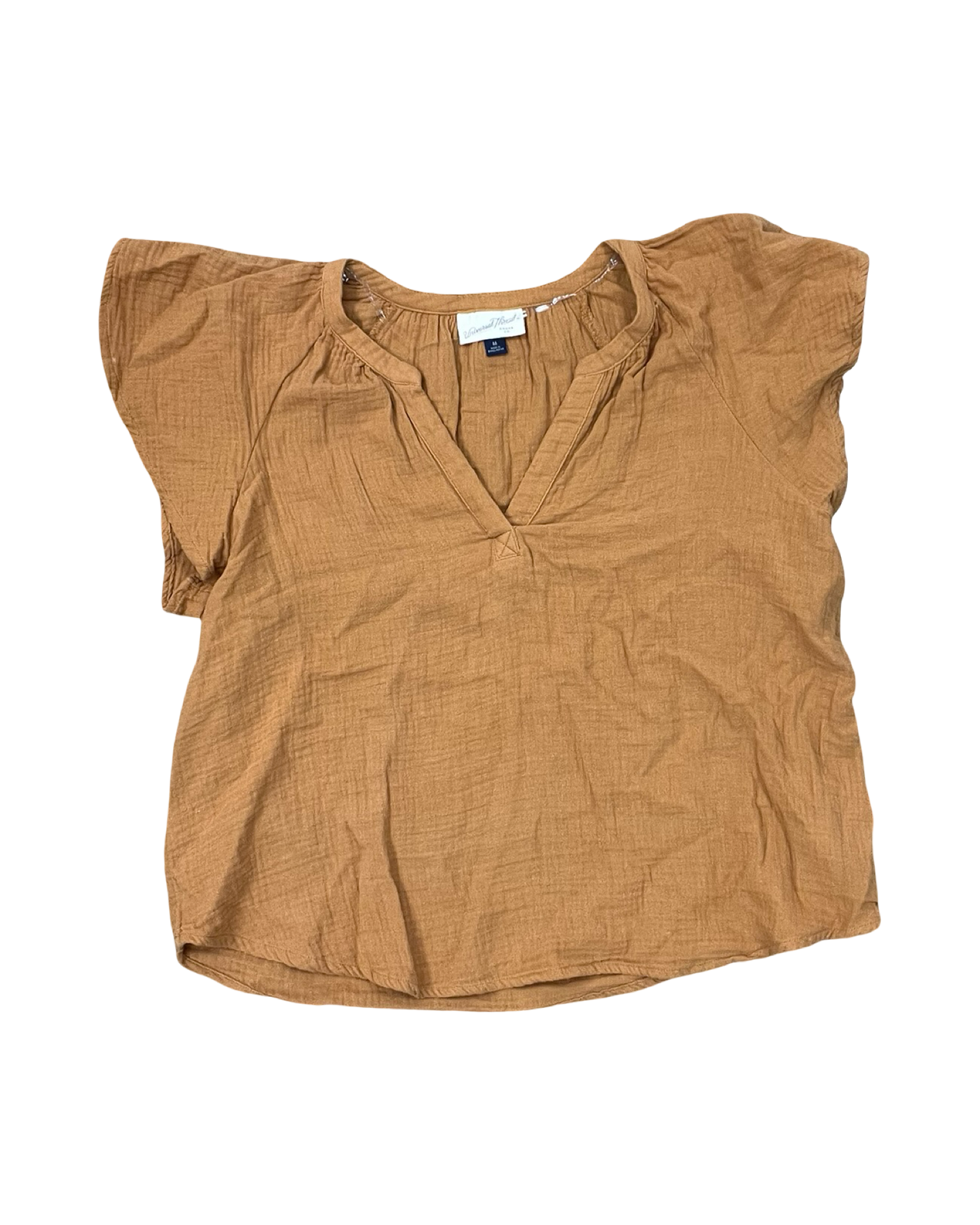 Top Ss By Universal Thread In Brown, Size:M