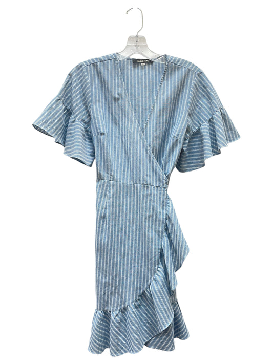 Dress Casual Midi By Sugar Lips In Blue Denim, Size:S