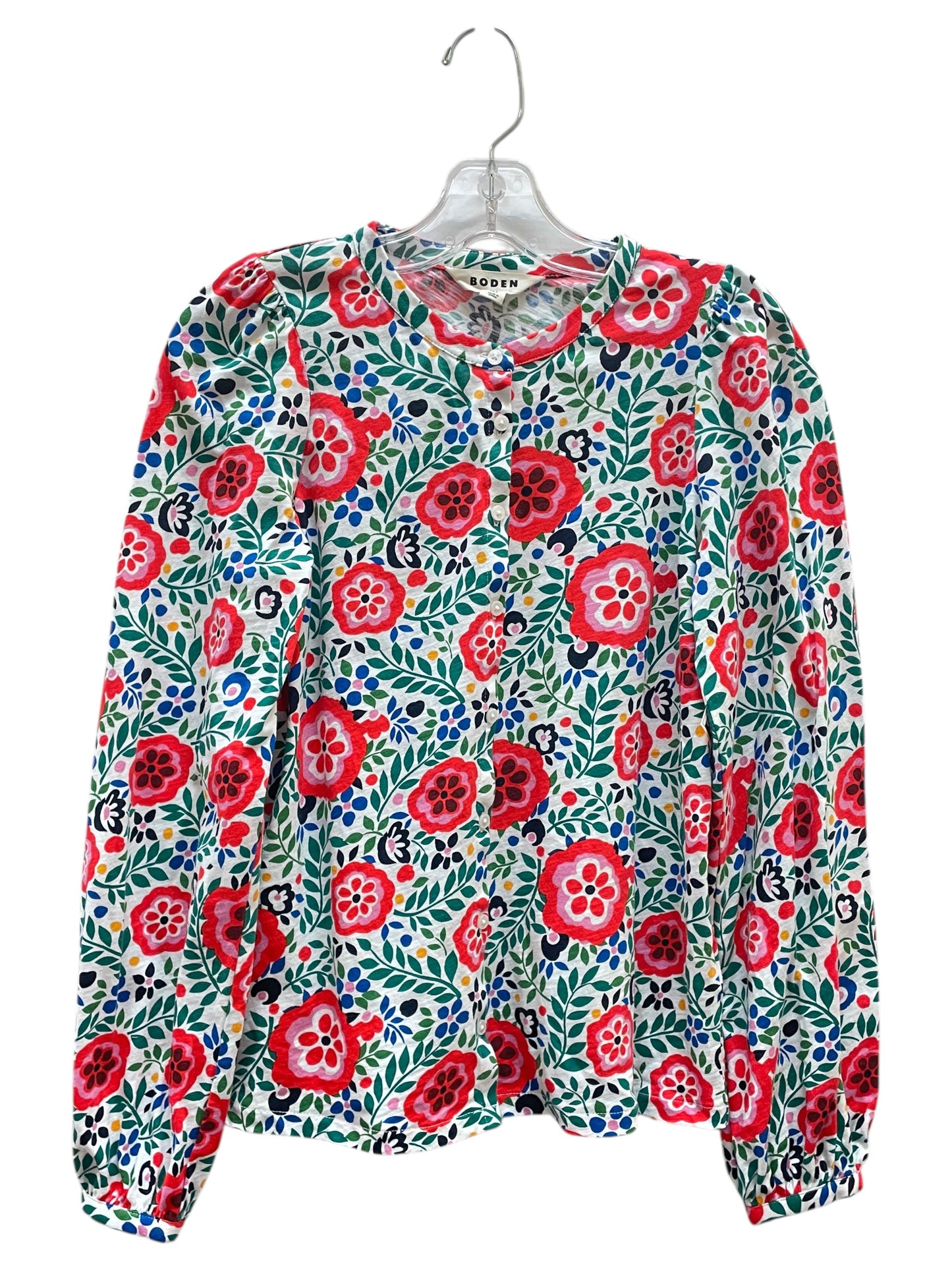 Top Ls By Boden In Floral Print, Size:S