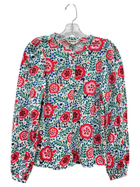 Top Ls By Boden In Floral Print, Size:S