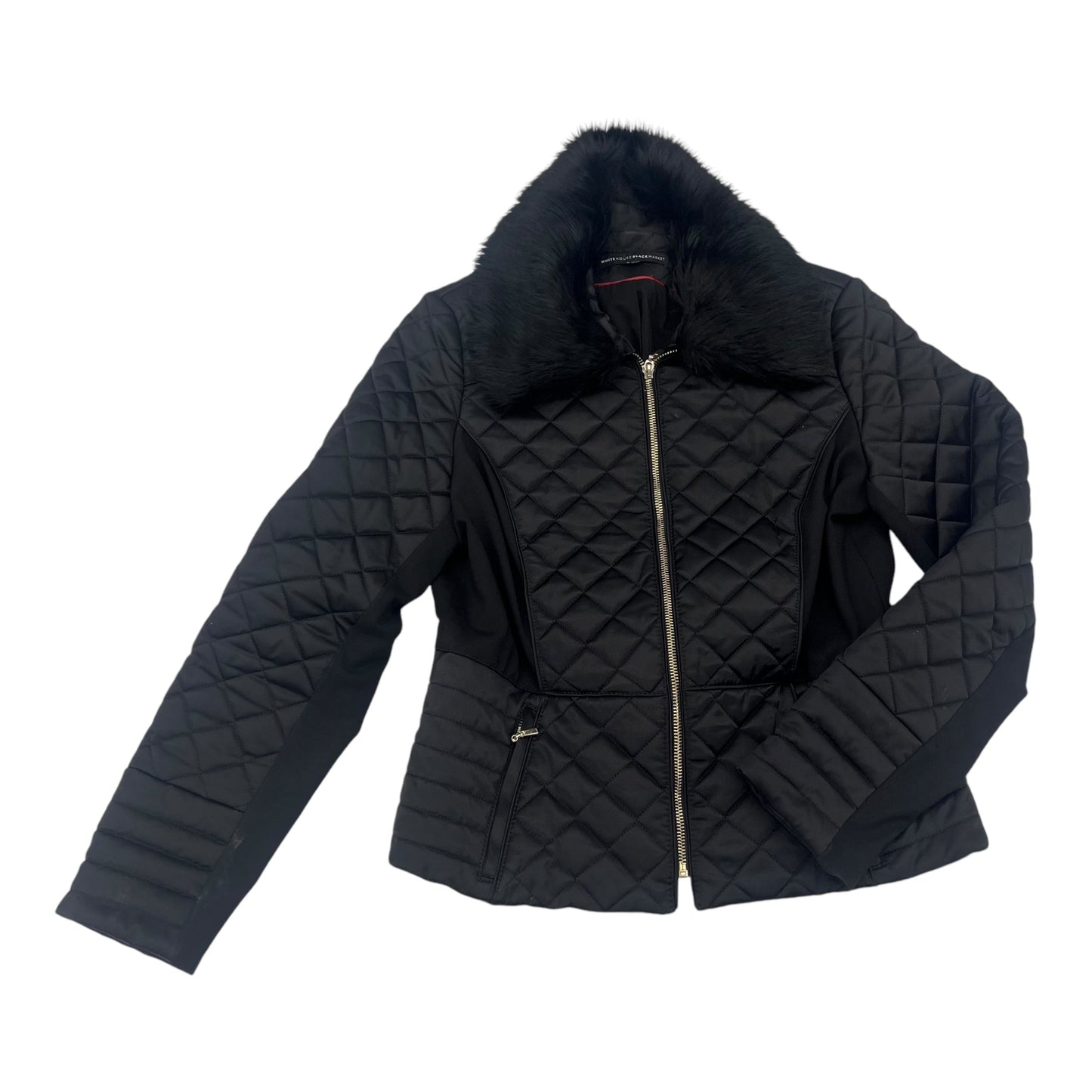 Jacket Puffer & Quilted By White House Black Market In Black, Size:Xs