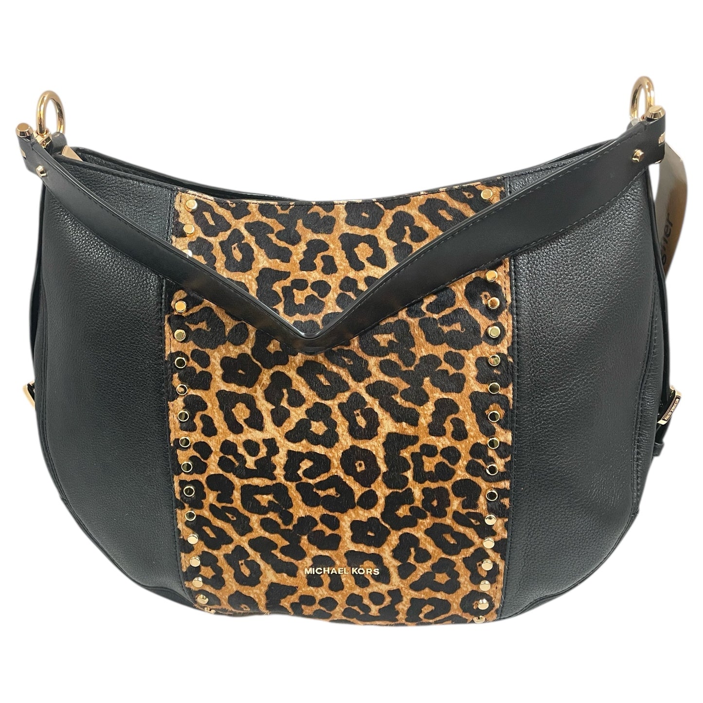Handbag Designer By Michael Kors In Animal Print, Size:Large