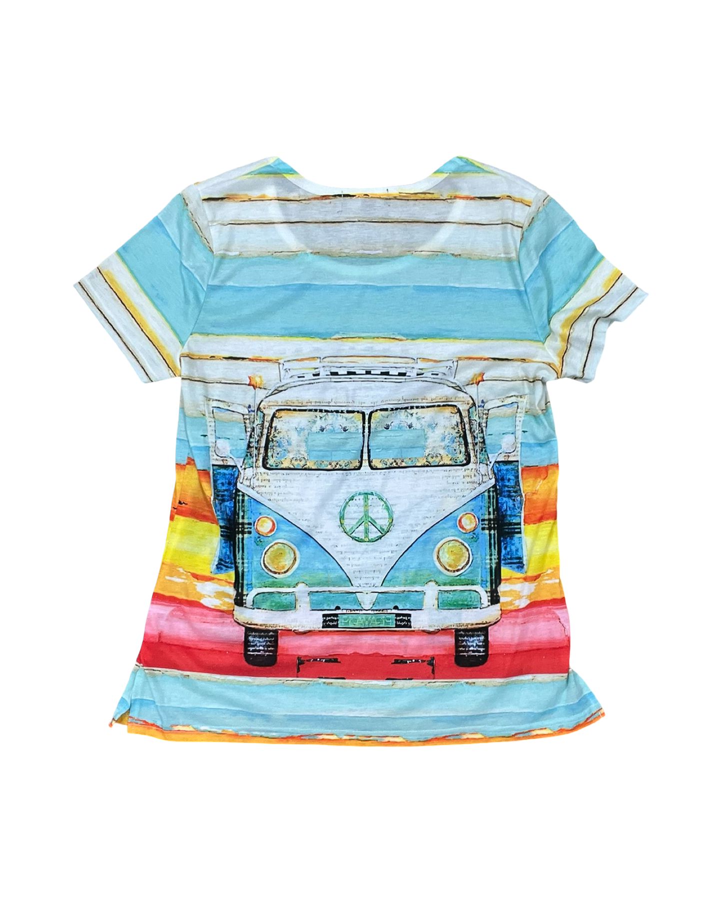 Top Ss By Clothes Mentor In Blue & Cream, Size:S