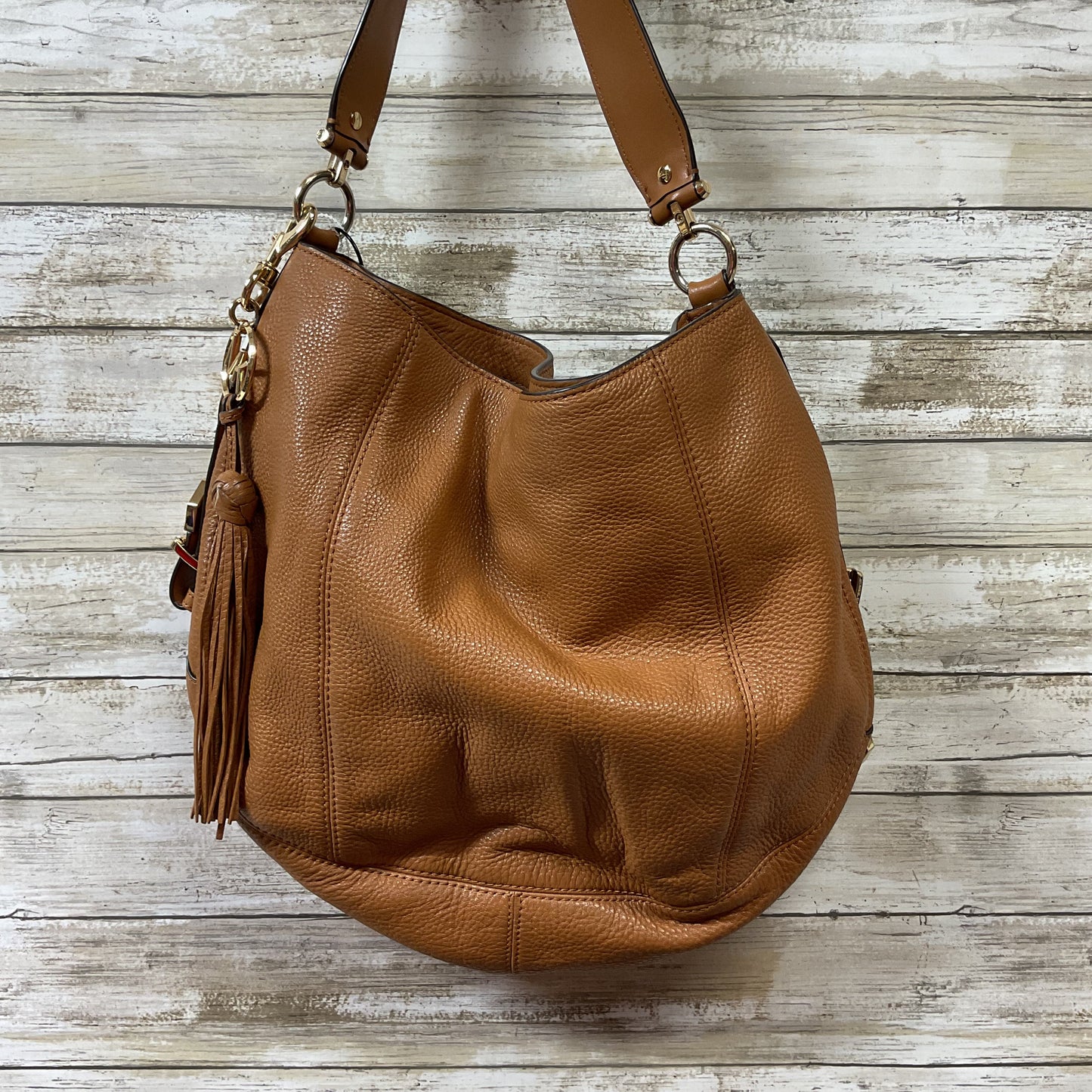 Handbag Designer By Michael Kors In Brown, Size:Large