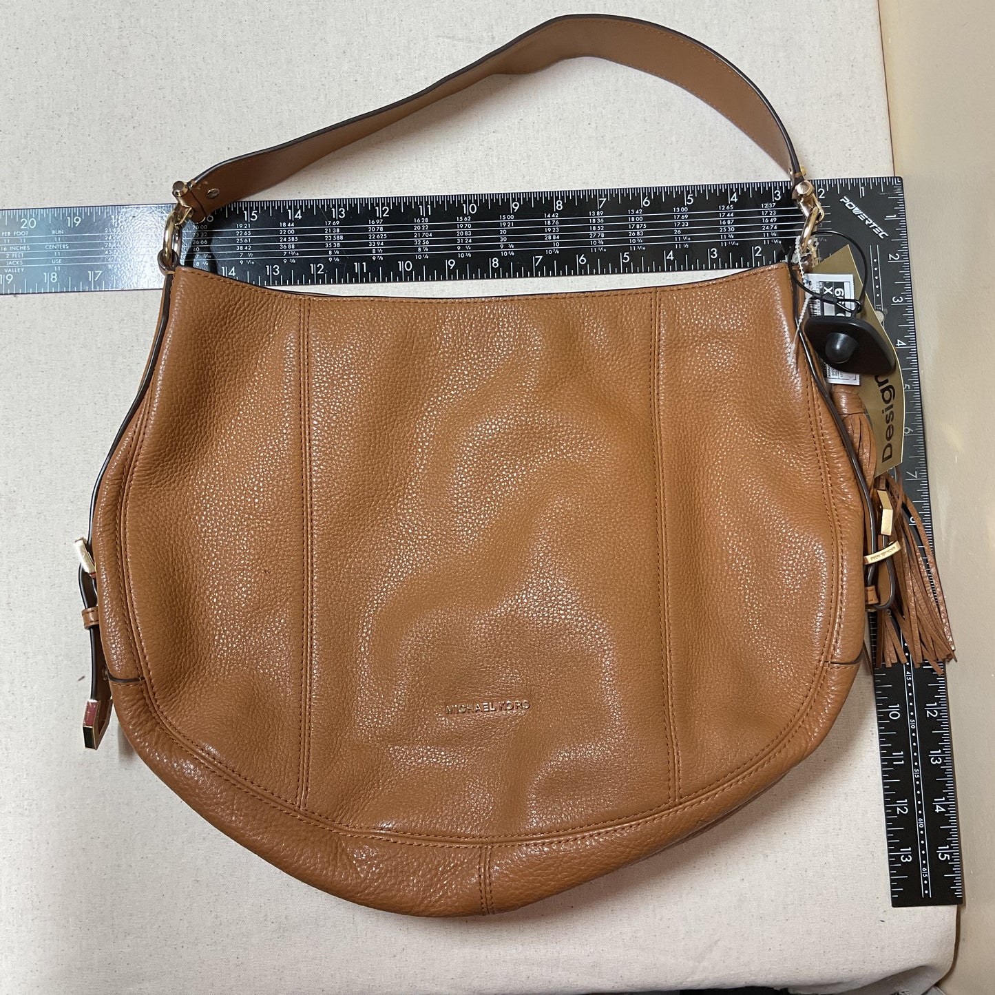 Handbag Designer By Michael Kors In Brown, Size:Large