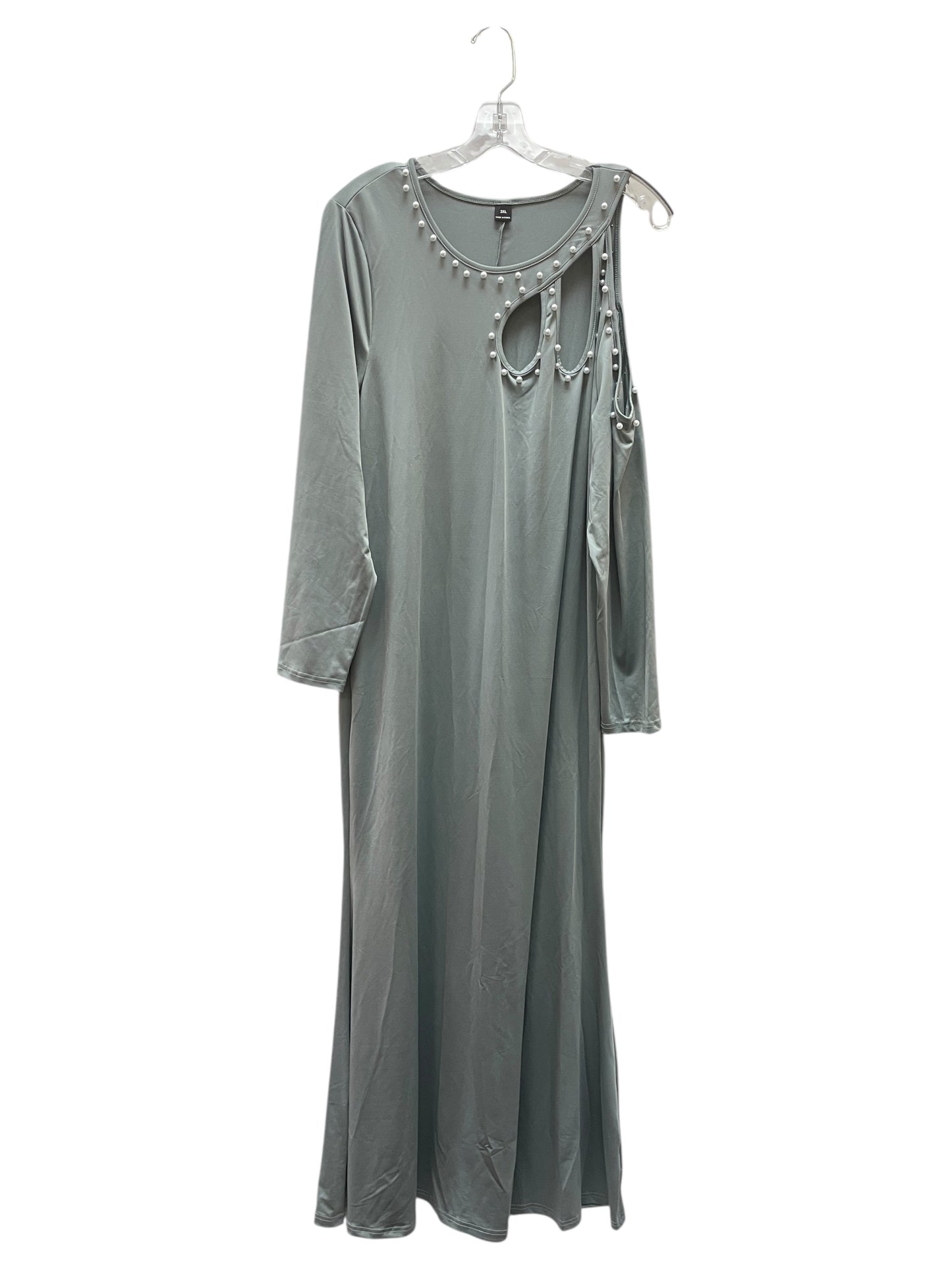 Dress Party Long By Shein In Silver, Size:2X